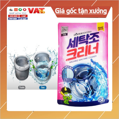 Gói bột tẩy vệ sinh lồng máy giặt Sandokkaebi 450g Hàn Quốc - Nhập khẩu chính hãng