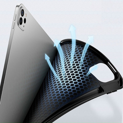 Bao da cho iPad Air 6 M2 11 inch 2024 hiệu Wiwu chất liệu TPU silicon mềm chống trầy xước, chống va đập - Hàng chính hãng