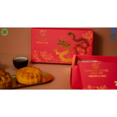 HỘP BÁNH TRUNG THU 2 BÁNH 2 TRỨNG 270G - COMBO B - THÀNH LONG (540G) - VIỆT NAM