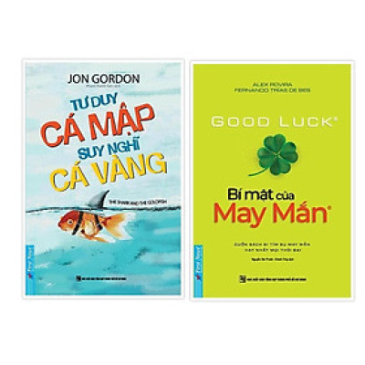 Sách - Tư Duy Cá Mập Suy Nghĩ Cá Vàng + Bí Mật Của May Mắn - Combo 2 Cuốn Khổ Nhỏ
