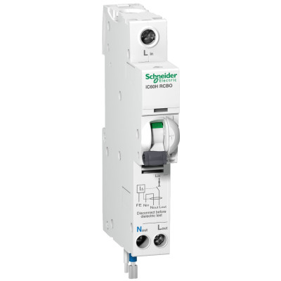 Cầu dao chống giật  RCBO 1P+N-32A- 30mA A9D11832 Schneider