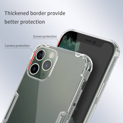 Ốp lưng silicon dẻo trong suốt cho iPhone 13 Pro Max hiệu Nillkin mỏng 0.6mm - hàng chính hãng
