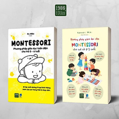 Sách - Combo 2 Cuốn: Montessori - Phương Pháp Giáo Dục Cho Trẻ 0-6 Tuổi + Phương Pháp Giáo Dục Sớm Montessori Cho Trẻ 0-3 Tuổi