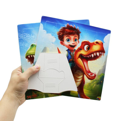 Bộ 2 Tranh Xếp Hình 36 Mảnh Để Bàn 23 x 23 cm - Minh Châu C2-009