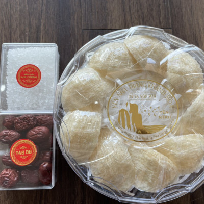 Tổ Yến Sào Yến Rút Lông 100g Yến Nha Trang Khánh Hòa ( 10 tổ/100g ) Hoa Mai