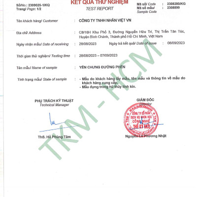 [Hộp 6 Lọ] Nước Yến Sào Chưng Đường Phèn Nhân Việt 30% Yến Hũ 70ml