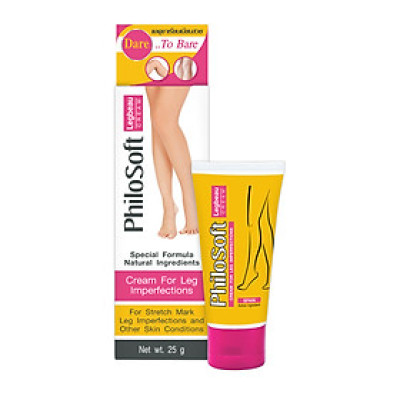 Kem Thoa giúp làm mờ các vết rạn da, mềm mượt cho da PhiloSoft Legbeau Cream 25g