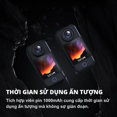 Camera hành trình SJCAM C300 Pocket 4K 30FPS WiFi 5GHz/2.4GHz - Máy quay hành động màn hình cảm ứng, kháng nước 30M - Hàng nhập khẩu