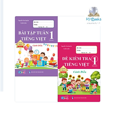 Sách - Combo Bài Tập Tuần và Đề Kiểm Tra Tiếng Việt 1 - Cánh Diều - Học Kì 2 (2 cuốn)