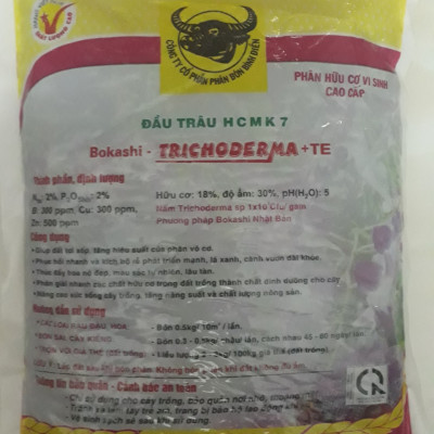 Gói 1Kg Phân bón đầu trâu hữu Trichoderma + TE - HKMC 7