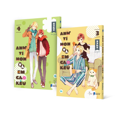 Sách - Bộ Manga - Anh Tí Hon Và Em Cao Kều - Tập 3 + Tập 4 (Bộ 2 Tập) - Bản Đặc Biệt - Tặng Kèm Sticker Tem + Bookmark Thơm
