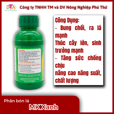 Phân Bón Lá Cao Cấp Đầu Trâu MK Xanh 500ml