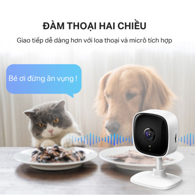 Camera Wifi Trong nhà Tp-Link Tapo C110 / C100 - Đàm thoại 2 chiều, Có loa báo động, Hồng ngoại ban đêm - HÀNG CHÍNH HÃNG