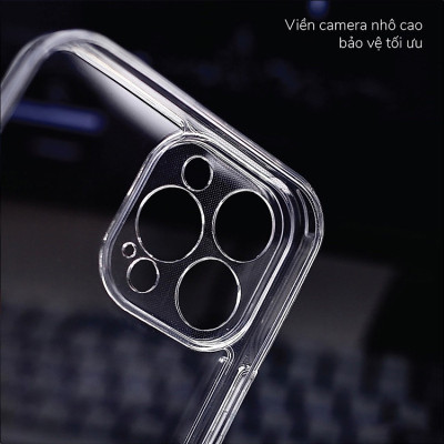 Ốp lưng chống sốc bảo vệ màng camera cho iPhone 16, 16 Plus, 16 Pro, 16 Pro Max hiệu Likgus Camshield - Thiết kế trong suốt, chống ố vàng - Hàng nhập khẩu
