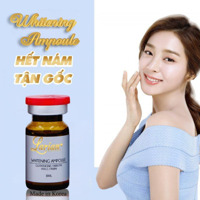 Hộp 10 lọ Tế bào gốc mờ thâm, giảm nám Larian (Larian whitening Ampoule)