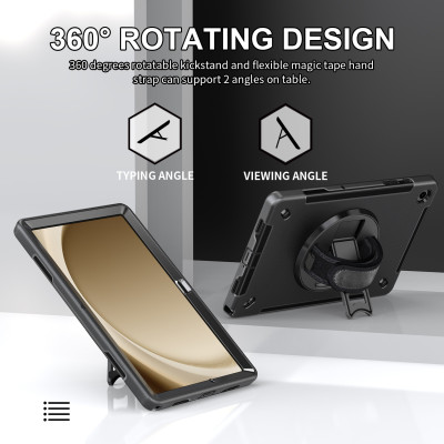 Ốp lưng cho Samsung Tab A9 Plus (X210/X215/X216) Zaki Rugged Case 360 - Hàng Chính Hãng