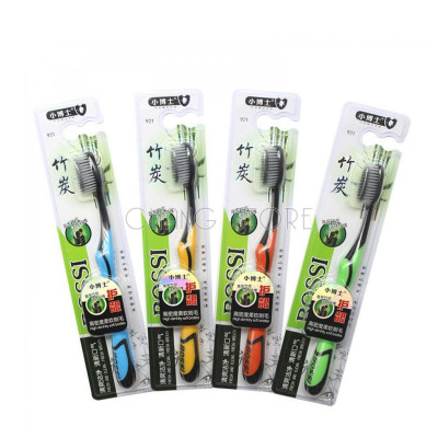 Hộp 30 Bàn chải đánh răng than tre hoạt tính Bossi lông siêu mềm, siêu mịn
