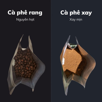 Cà phê rang xay CULI ROBUSTA 125g cafe nguyên chất đậm đà nhiều cafein pha phin đắng và béo - Big Dream Coffee