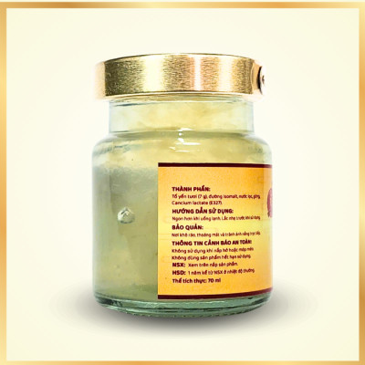 [Combo 3 Hộp] Yến chưng Đường Ăn Kiêng 7 gram Tổ Yến Tươi - Yến Sào Nam Trân. Hộp (6 lọ x 70 ml)