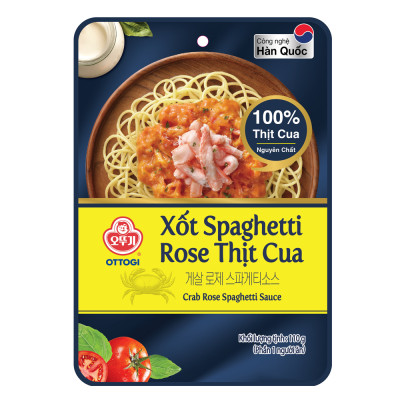 Xốt spaghetti rose thịt cua Ottogi 110g