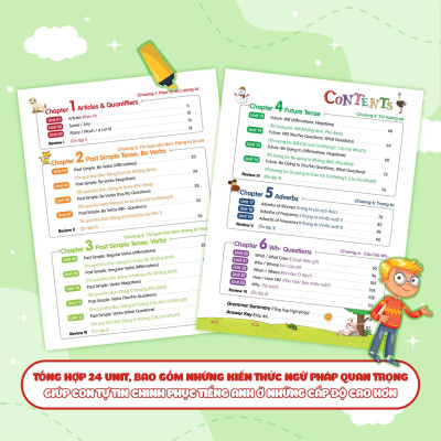 Sách - Aha Grammar – Ngữ Pháp Và Bài Tập Bổ Trợ Toàn Diện Ngữ Pháp Tiếng Anh Lớp 5 - Combo 2 Cuốn - Megabook