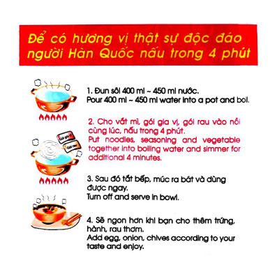 Thùng 24 Gói Mì vị Kim Chi Koreno 100g