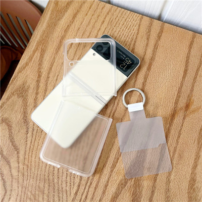 Ốp dành cho Z Flip 3 Samsung trong suốt cao cấp nhám chống vân tay - Hàng chính hãng