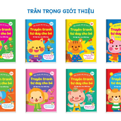 Truyện tranh tư duy cho bé - Bộ 8 cuốn cho bé tập đọc, học điều hay - Những câu chuyện dạy con luôn ngoan ngoãn, vâng lời cha mẹ 1+