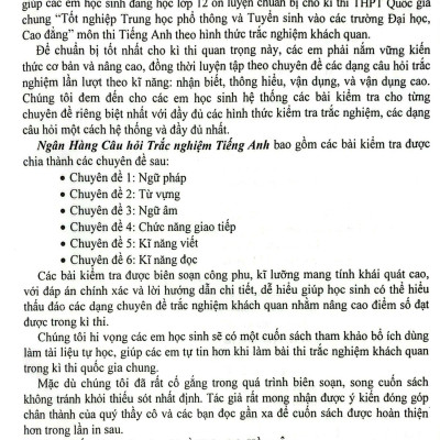 Sách - Ngân Hàng Câu Hỏi Trắc Nghiệm Tiếng Anh  (HA-mk)