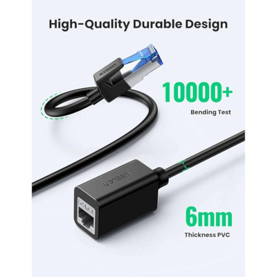 Ugreen UG50199NW192TK 1M Cat8 40Gbps Cáp nối dài mạng Lan - HÀNG CHÍNH HÃNG