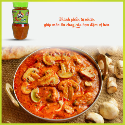 Lốc 6 Hũ Sa Tế Chay Ông Chà Và 90g - Cay vừa ( Vegatarian Satay Sauce)