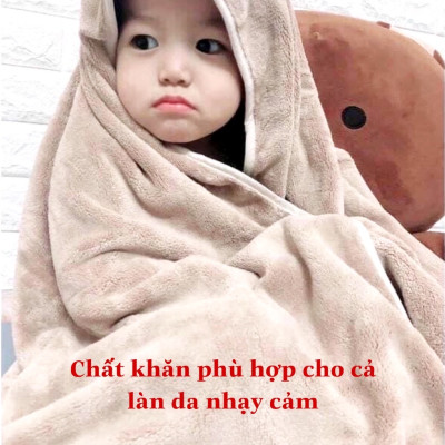 Đồ dùng  nhà tắm - Khăn Tắm Lông Cừu Hàn Quốc Siêu Mềm Mịn – Thấm Hút Tốt, Êm Ái Cho Da