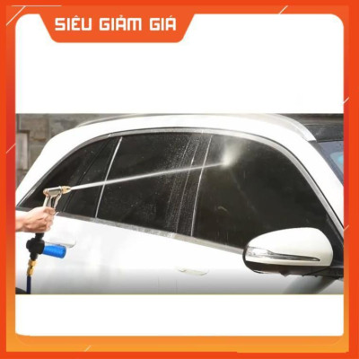 Bộ dây vòi xịt nước rửa xe, tưới cây đa năng, tăng áp 3 lần, loại 3m, 5m 206622-5 cút sập,nối vàng+ tặng đai