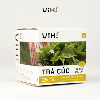 Trà cúc túi lọc ViXi trà Shan Tuyết, hoa cúc chi tươi sấy khô 50gr/hộp