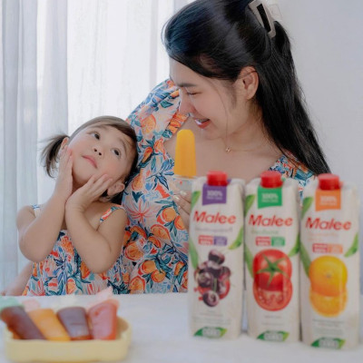 Nước Ép Cherry Và Hỗn Hợp Rau Quả Malee 1L - Nhập Khẩu Thái Lan | Malee 100% Mixed Vegetable and Fruit Juice Cherry 1L
