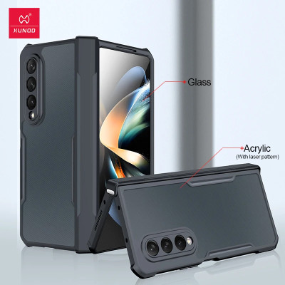 Ốp lưng cho Samsung Galaxy Z Fold 3 (Fold 3), Z Fold 4 (Fold 4), Z Fold 5 (Fold 5) hiệu XUNDD trong viền màu chống ố, chống sốc cao cấp - Hàng nhập khẩu