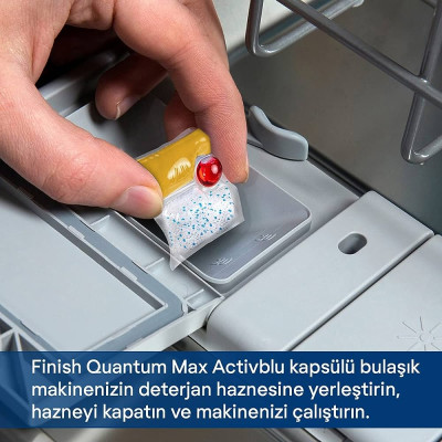 Viên rửa bát Finish Quantum All in 1 ( 64 viên hương chanh) -Ba Lan Viên 12 chức năng