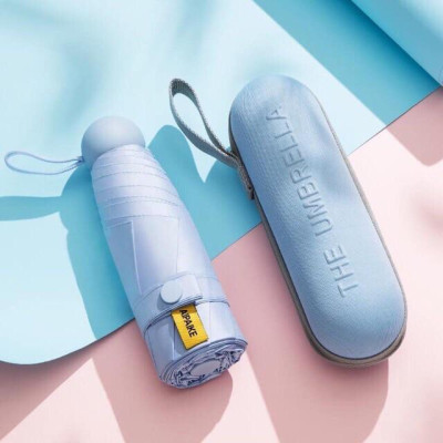 Ô dù mini chống tia UV có hộp đựng tiện dụng