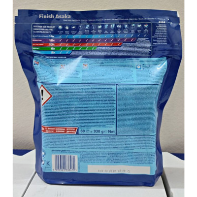 Viên rửa bát Finish Quantum Max Túi 60 viên, Hương Chanh - Chính Hãng.