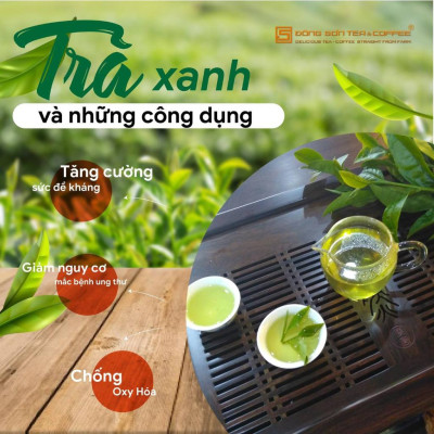 Trà Xanh [ Thái Nguyên ] nguyên chất, Gói 200g - Hương cốm mới, chát dịu nhẹ - Đông Sơn