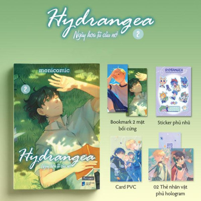 Sách - Hydrangea - Ngày Hoa Tú Cầu Nở - Tập 2 - Bản Đặc Biệt - Tặng Kèm 1 Bookmark 2 Mặt Bồi Cứng + 1 Sticker Phủ Nhũ + 2 Thẻ Nhân Vật Phủ Ảnh Ba Chiều + 1 Thẻ PVC