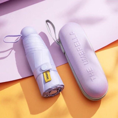 Ô dù mini chống tia UV có hộp đựng tiện dụng
