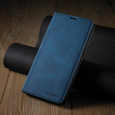 Bao Da Ví Da Bò Non Dành Cho iPhone 14 Pro Max / 14 Pro / 14 Plus / 14 Chính Hãng Forwenw Có Nam Châm Hít, Ngăn Đựng Thẻ, Ví Tiền Tiện Lợi - Hàng Nhập Khẩu