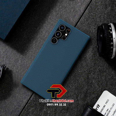 Ốp lưng chống sốc cho SamSung Galaxy S24 Ultra chính hãng Nillkin dạng sần chống bám vân tay, viền mềm - Hàng chính hãng