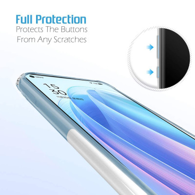 Ốp lưng silicon dẻo cho Oppo Reno 7z / Reno 8z hiệu Ultra Thin trong suốt mỏng 0.6mm độ trong tuyệt đối chống trầy xước - Hàng nhập khẩu