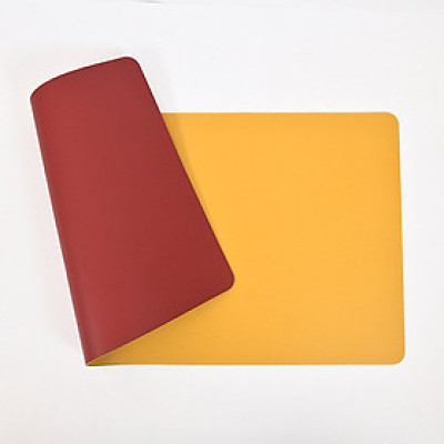 Miếng Lót Chuột Da (Mouse Pad) 2 Mặt 2 Màu 270x210mm -- DRU - Hàng Chính Hãng