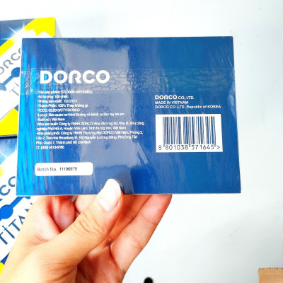 Vỉ 100 lưỡi lam DorcoTitan màu xanh (Lưỡi lam STL300)