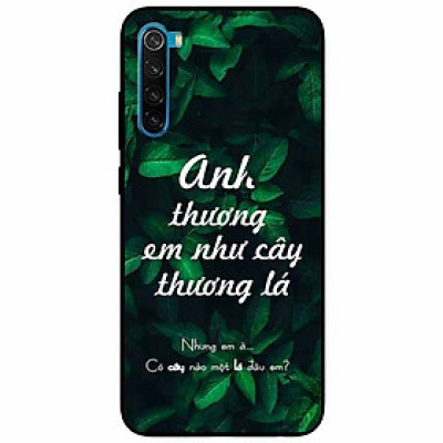Ốp lưng in cho Xiaomi Redmi Note 8 Mẫu Anh Thương Em