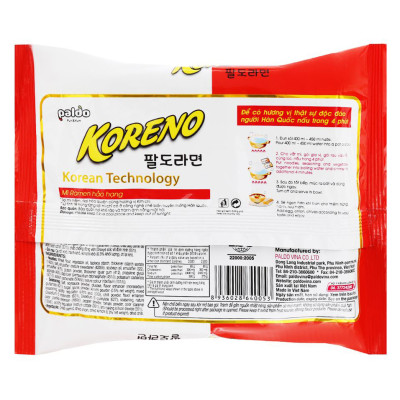Thùng 24 Gói Mì vị Kim Chi Koreno 100g