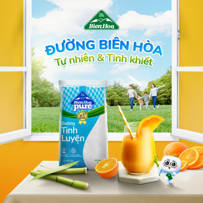 Combo 3 Túi Ðường Tinh Luyện Biên Hòa Pure 1kg/túi